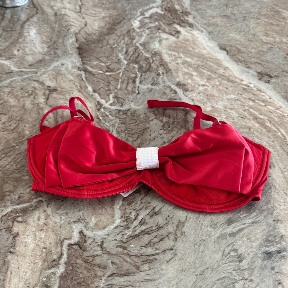 Red Bow Bra